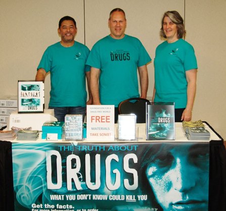 Volunteers from the Seattle chapter of the Foundation for a Drug-Free World provided thousands of copies of drug education materials to educators, school resource officers and other law enforcement personnel at the annual conference of the Washington School Safety Organization.