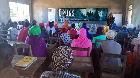 Tanzania chapter of the Foundation for a Drug-Free World educating men and women on The Truth About Drugs initiative so they can bring it to youth throughout the region.