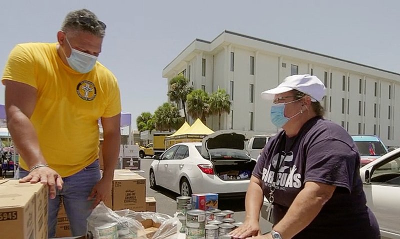 The Church of Scientology hosted the back-to-school drive-thru