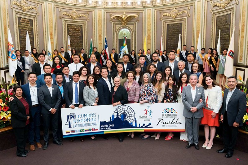 15th annual Youth for Human Rights World Educational Tour in the Congress of Puebla, Mexico
