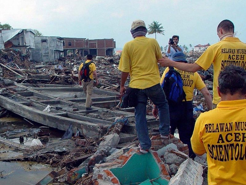 Some 600 Scientology Volunteer Ministers traveled responded to help victims recover in the wake of the 2004 South Asian trsunami.