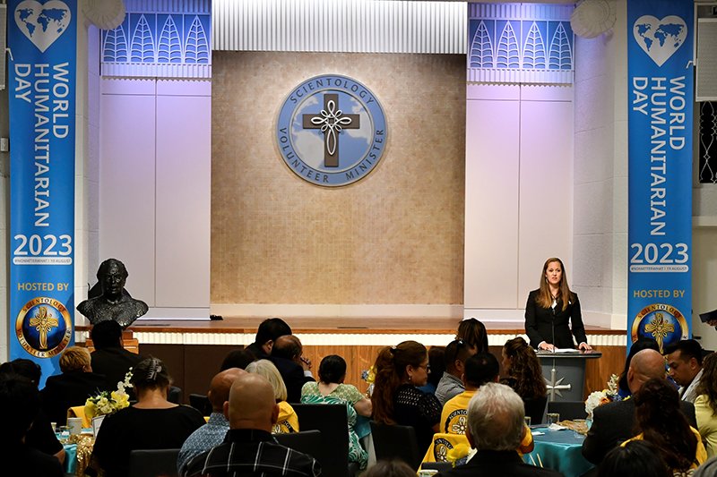 World Humanitarian Day awards ceremony and banquet at the Church of Scientology Los Angeles