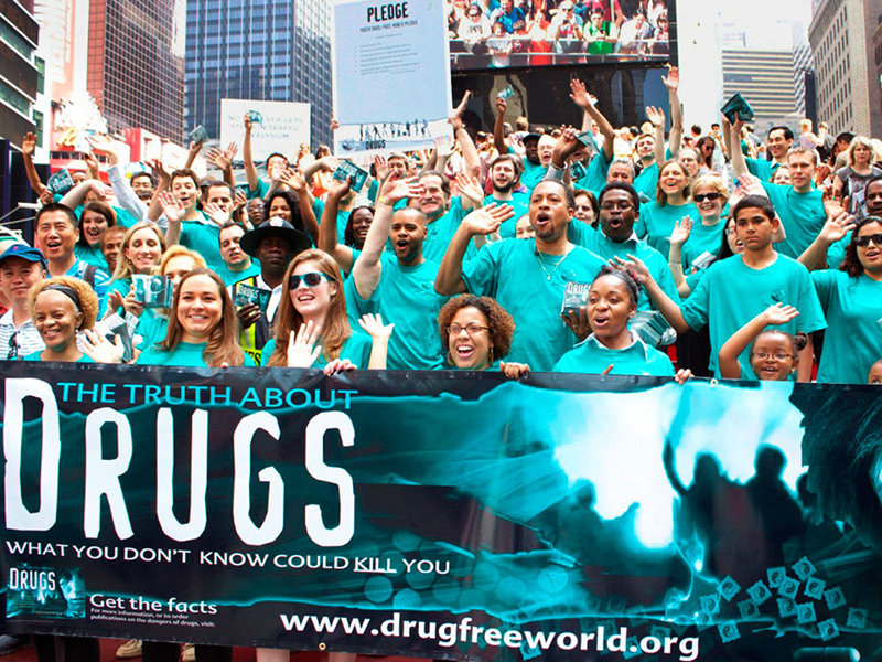 Truth About Drugs initiative at Times Square, New York