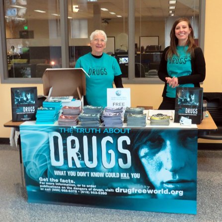 Drug-Free World volunteers brought Truth About Drugs materials to educator conferences to provide them with the materials they need.