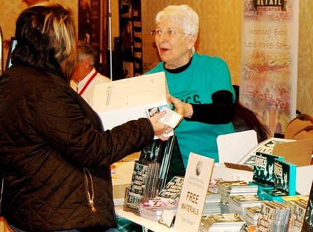 Drug-Free World Seattle volunteers staffed a drug education booth at the Washington School Counselor Association’s annual conference in March 2017. 