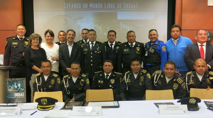 Community and civil leaders gathered at the Scientology Organization to take against against drugs