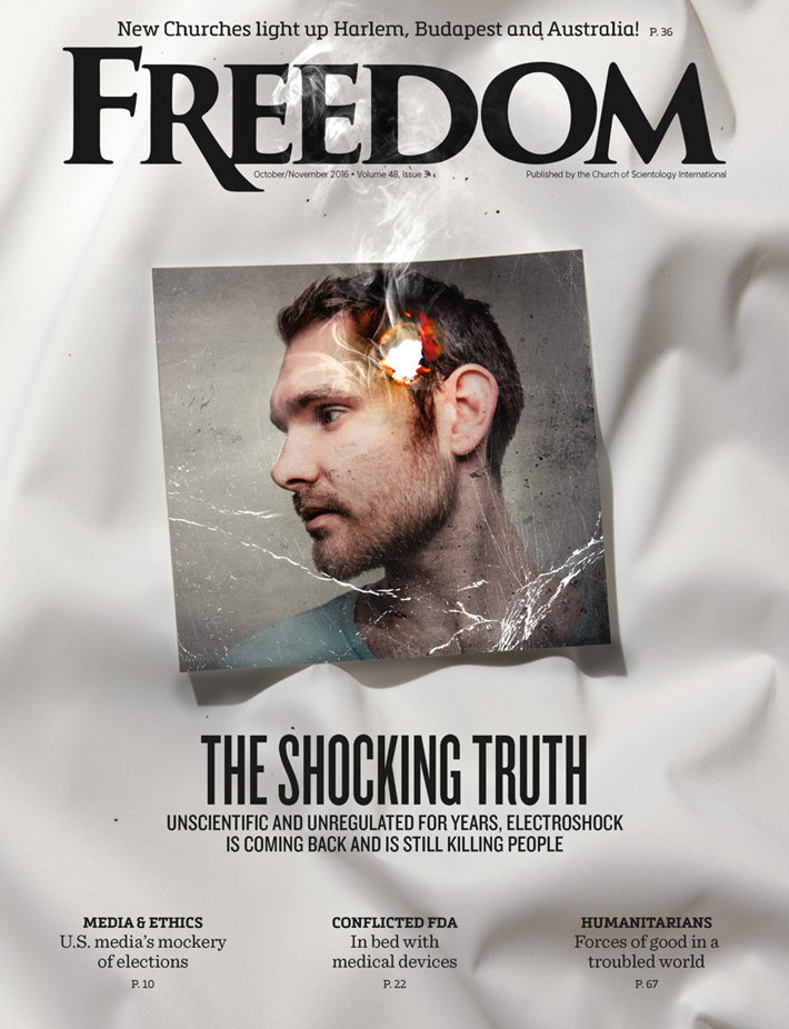 Freedom Magazine exposes  efforts to reclassify  ECT machines as “safe and effective,”  bypass earlier orders to carry out clinical trials and carry on the damaging practice without any regulatory control.