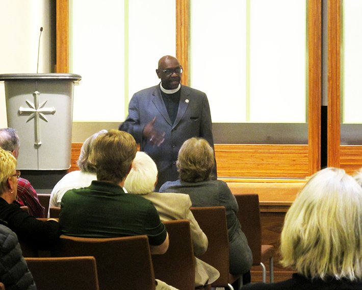 At “The Truth About Marijuana” forum at the Church of Scientology Sacramento, Bishop Ron Allen says, “If we address the underlying drug issue with proper education and advocacy we can set our sights on creating that safer society we all desire.” 