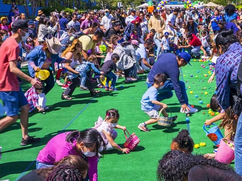 Easter egg hunt and family fun day at the Church of Scientology Los Angeles