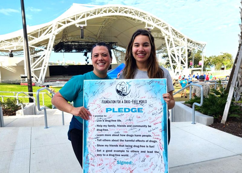 Drug-Free World pledge encourages youth to make the decision to live drug-free