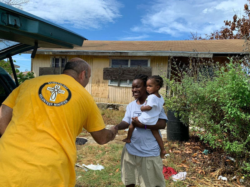 Helping families put their lives back together after Hurricane Dorian.