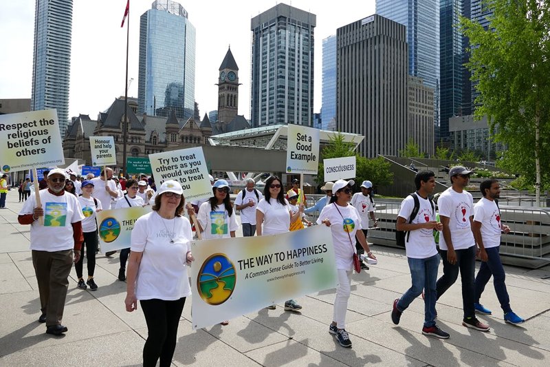 The Way to Happiness volunteers at the 2019 Walk for Values in Toronto