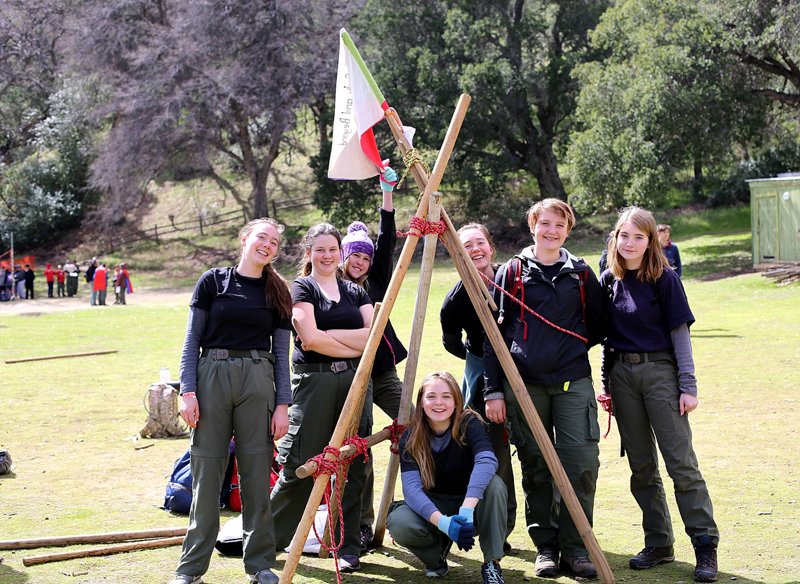 Troop 88 at lasts year’s Camporee when they made history by walking away with the grand prize in their first year of competition