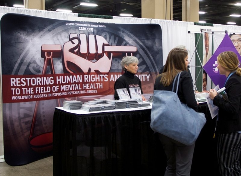 Citizens Commission on Human Rights booth at the National Student Nurses Association Convention