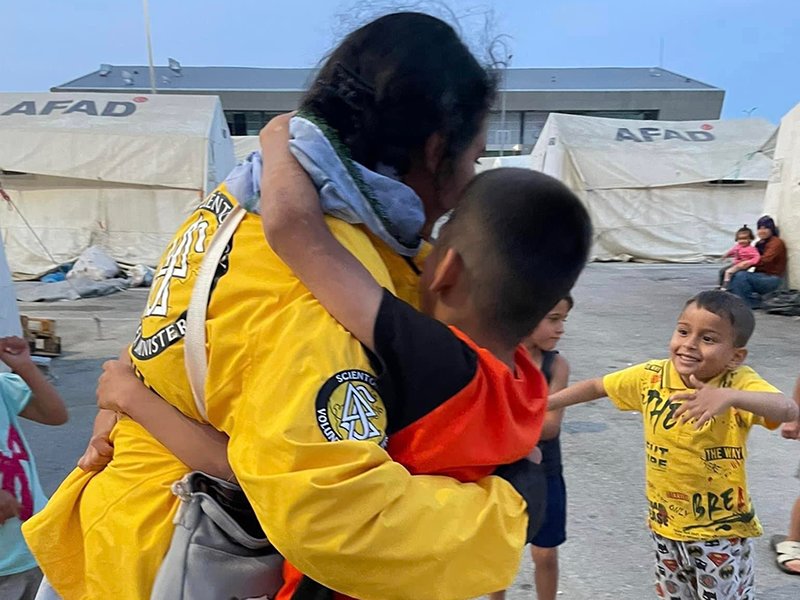 The bright yellow jackets of the Scientology Volunteer Minister : A Symbol of Compassion, Hope and Help