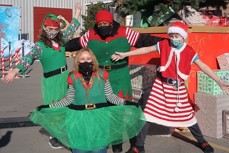 Volunteer elves helped make the season memorable for KC families.