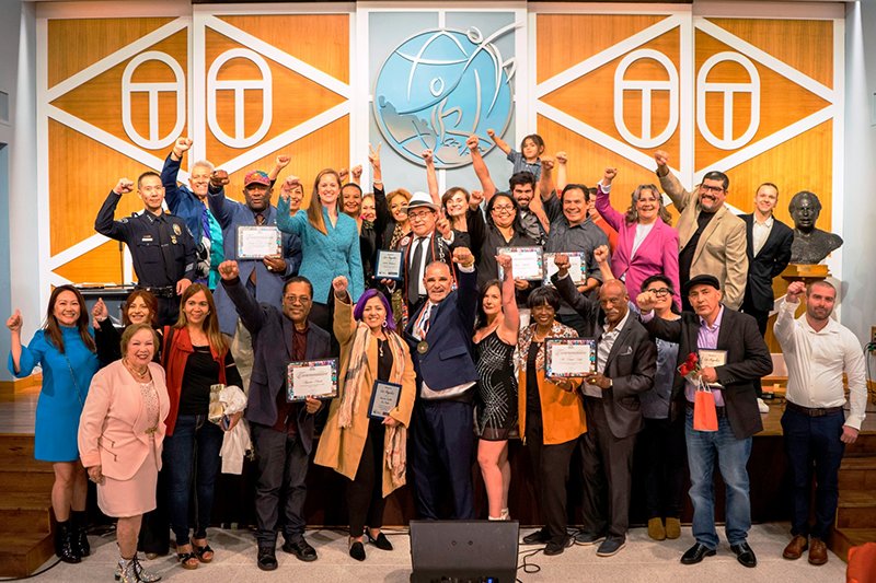 Those awarded at the Church of Scientology Los Angeles Drug-Free Gala for their work to help youth avoid drug abuse and addiction.