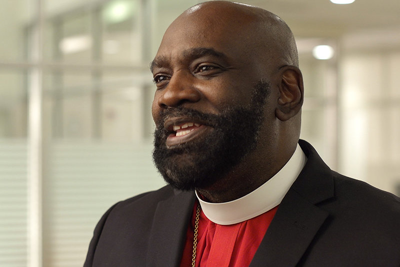 The bishop of Mount Zion Missionary Baptist Church in Columbus describes his work with the Church of Scientology of Central Ohio to reach out to the community with drug education and prevention.