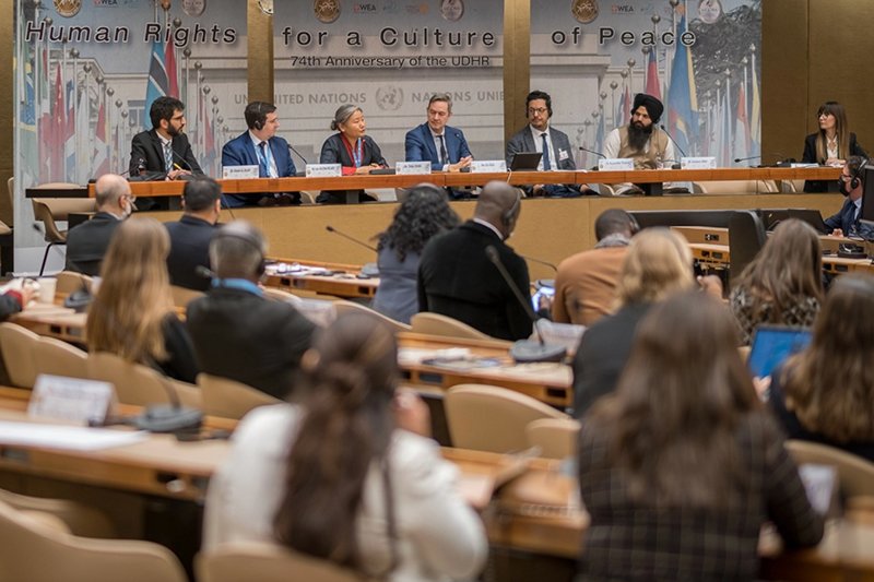 Human Rights conference at the Palais des Nations in Geneva 